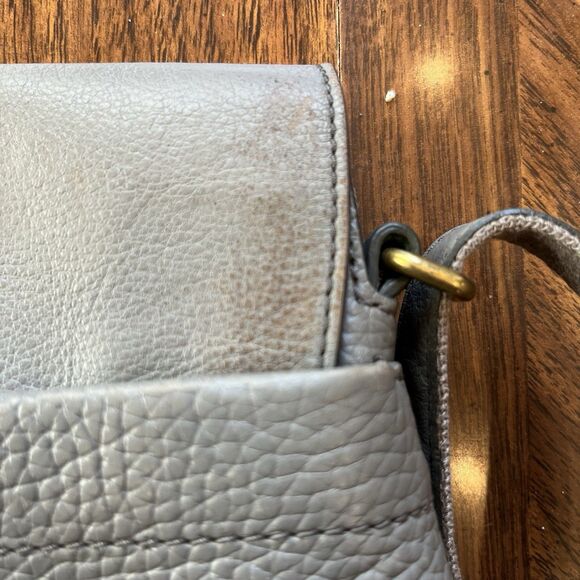 FOSSIL Kinley Leather Crossbody Gray - Picture 12 of 12